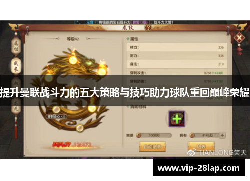 提升曼联战斗力的五大策略与技巧助力球队重回巅峰荣耀